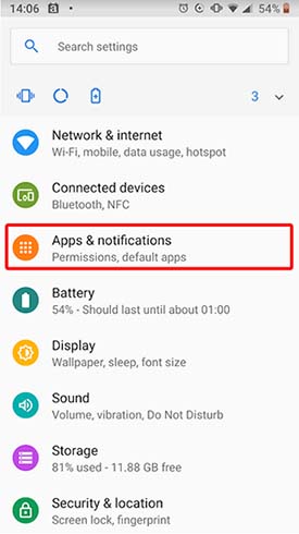 Clearing cache in Android phone
