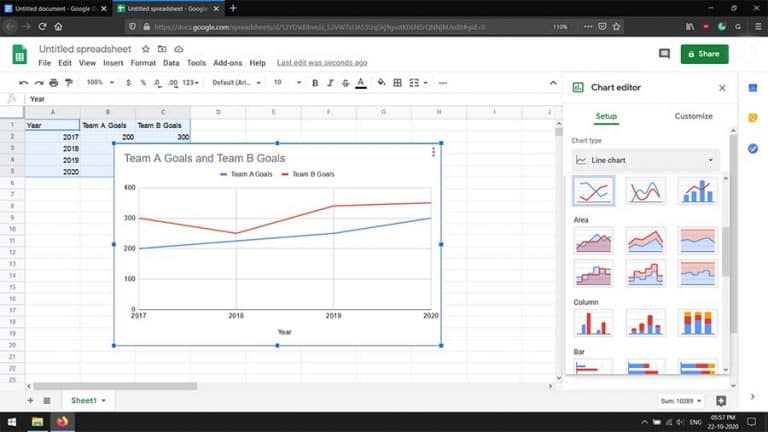 how-to-create-a-quadruple-line-graph-using-google-docs-youtube