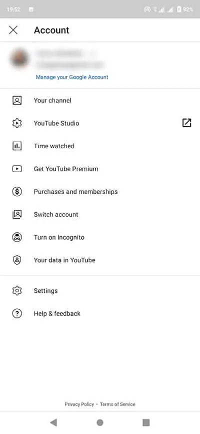 How to share a YouTube channel