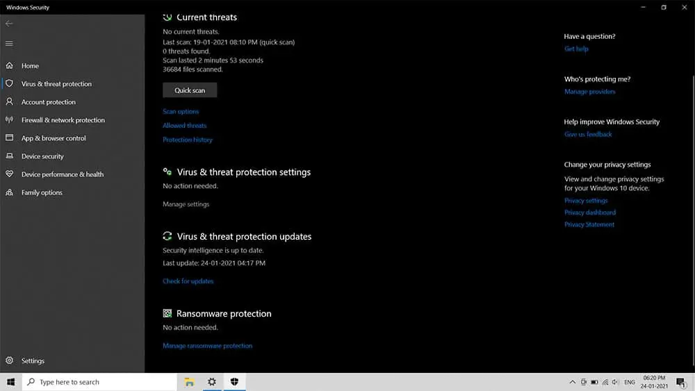 How to turn on off Windows Defender in Windows