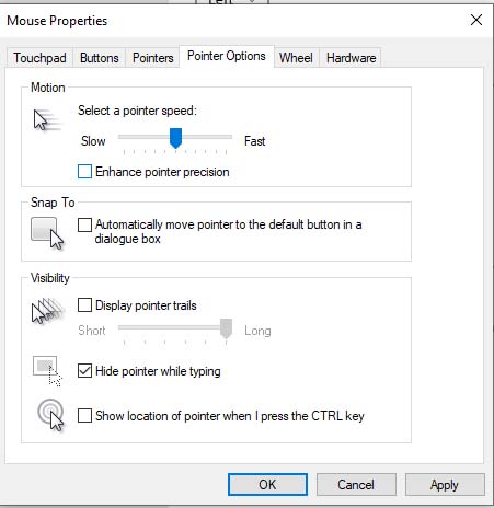 How to turn off mouse acceleration in Windows 10