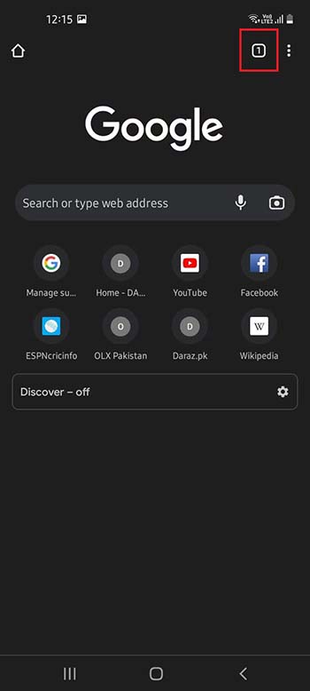 Closing tabs on Android