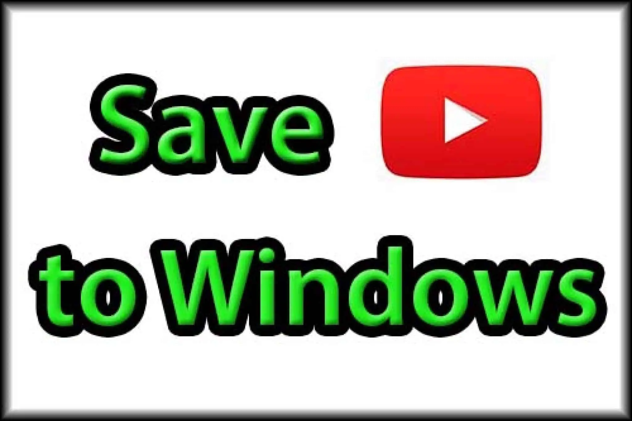save youtube video to desktop