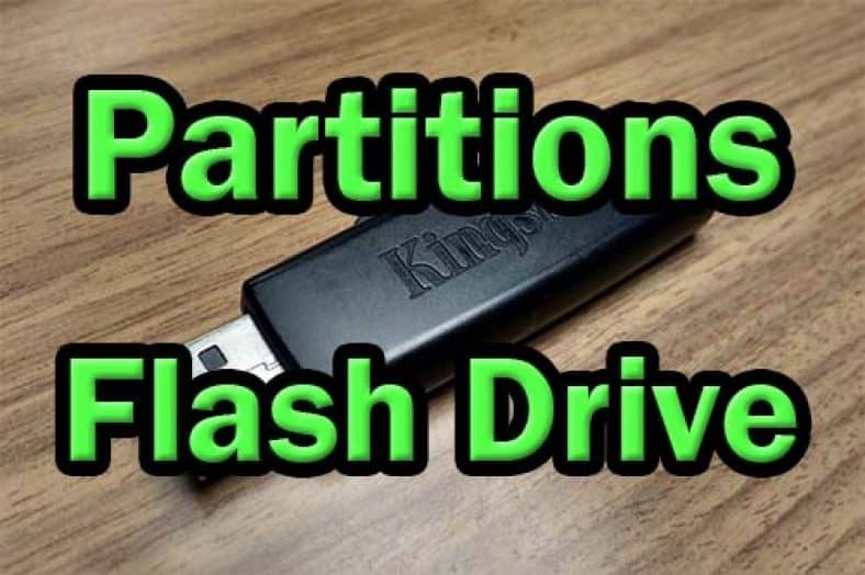 Two partitions on USB Flash Drive