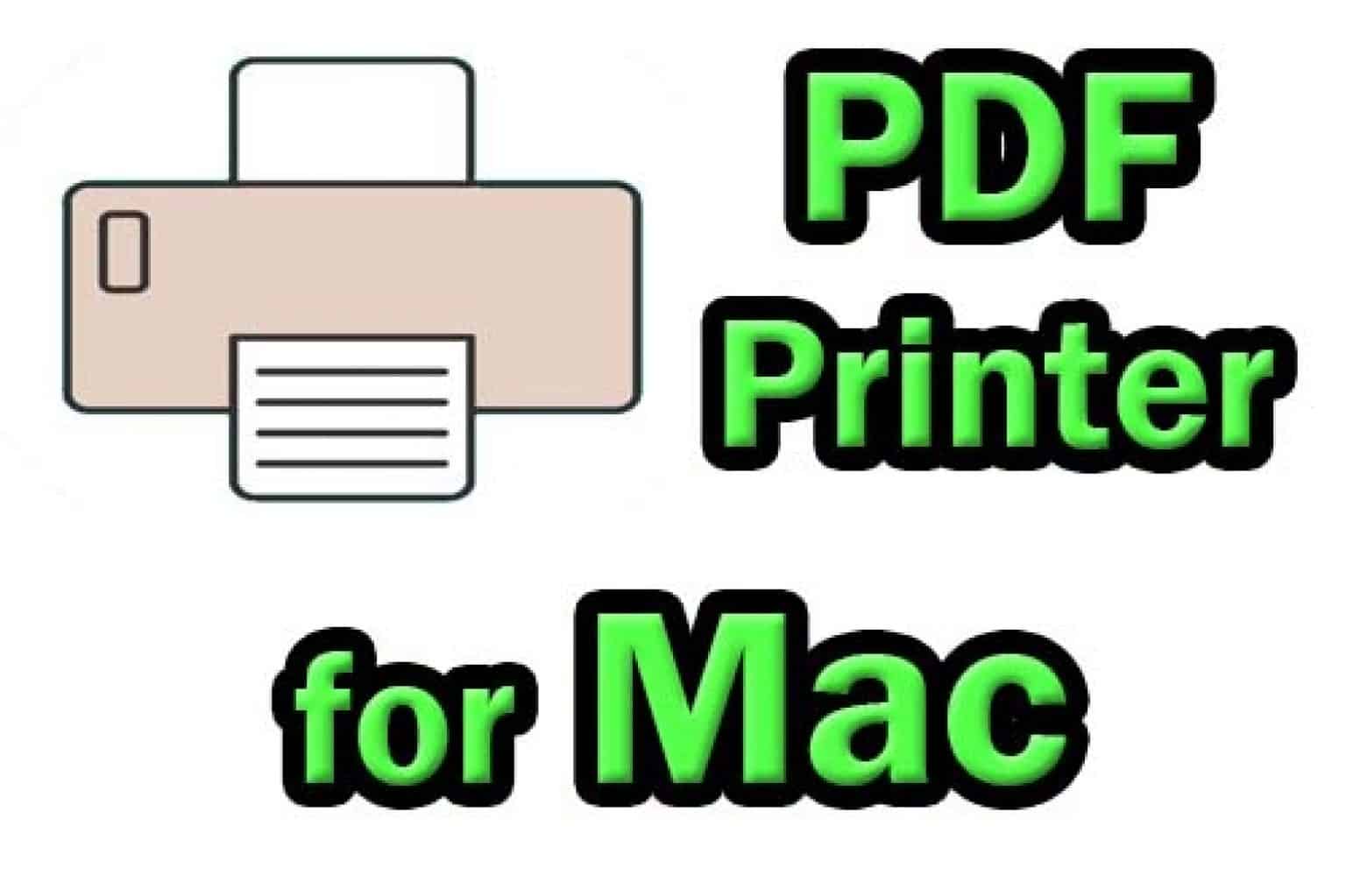 mac pdf printer