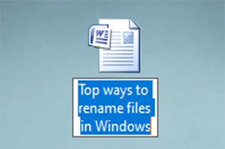 Top ways to rename files in Windows
