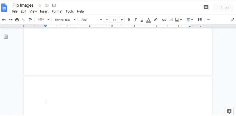 How to flip an image in Google Docs