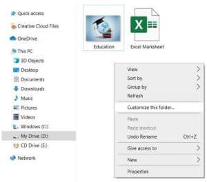 windows 10 change default folder view