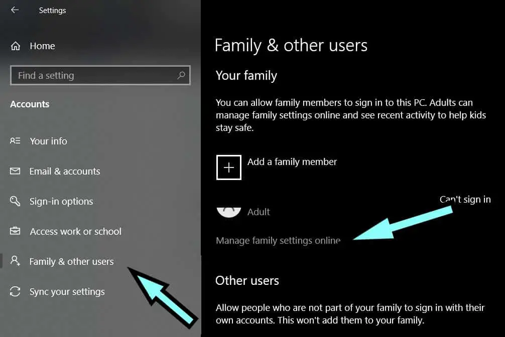 How to block adults websites in Windows 10