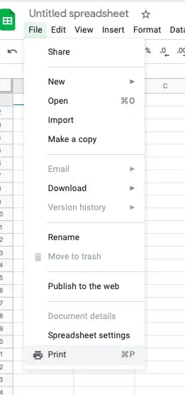 How to change page size in Google Docs
