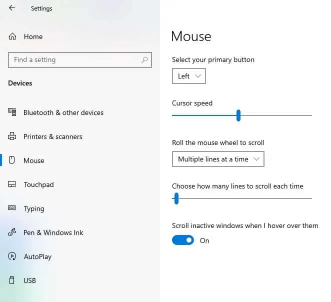 mac turn off mouse acceleration