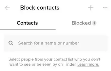 How to block someone on tinder