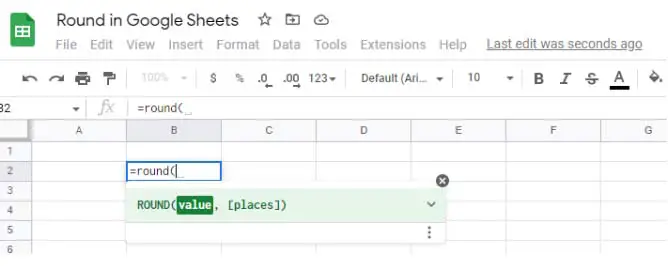 How to round down in Google Sheets
